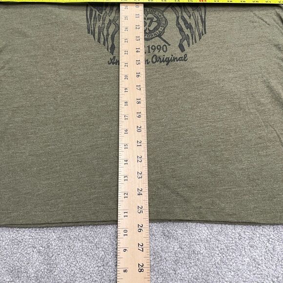 Lucky Brand Graphic T-Shirt Mens Large Green Crew Neck Short Sleeve Casual Tee - Picture 6 of 11